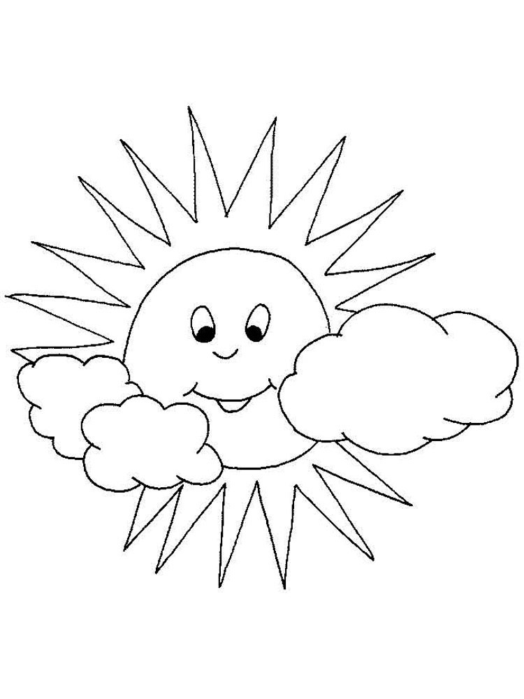 Sun Beach Preschool Coloring Sheets
 Раскраски Солнышко Скачать или распечатать раскраски