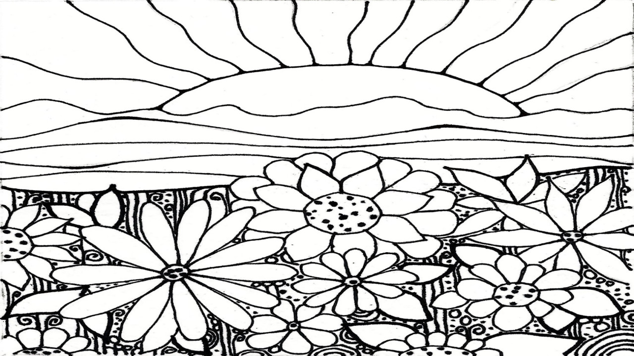 Sunset Coloring Pages
 Sunset Coloring Sheets Pages grig3
