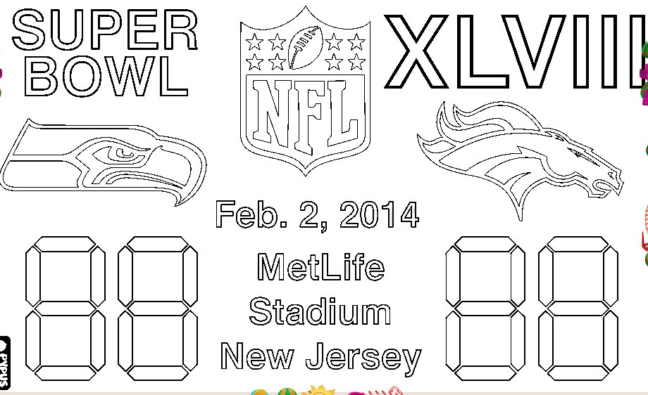 Super Bowl Coloring Pages
 Daily fantasy football week 5 dontthinkjusteat