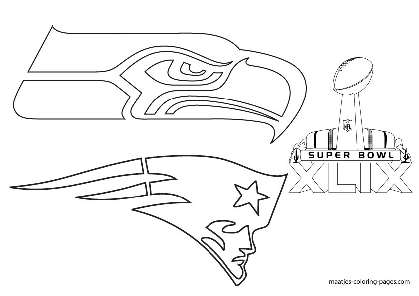 Super Bowl Coloring Pages
 Free Printable Super Bowl XLIX coloring pages