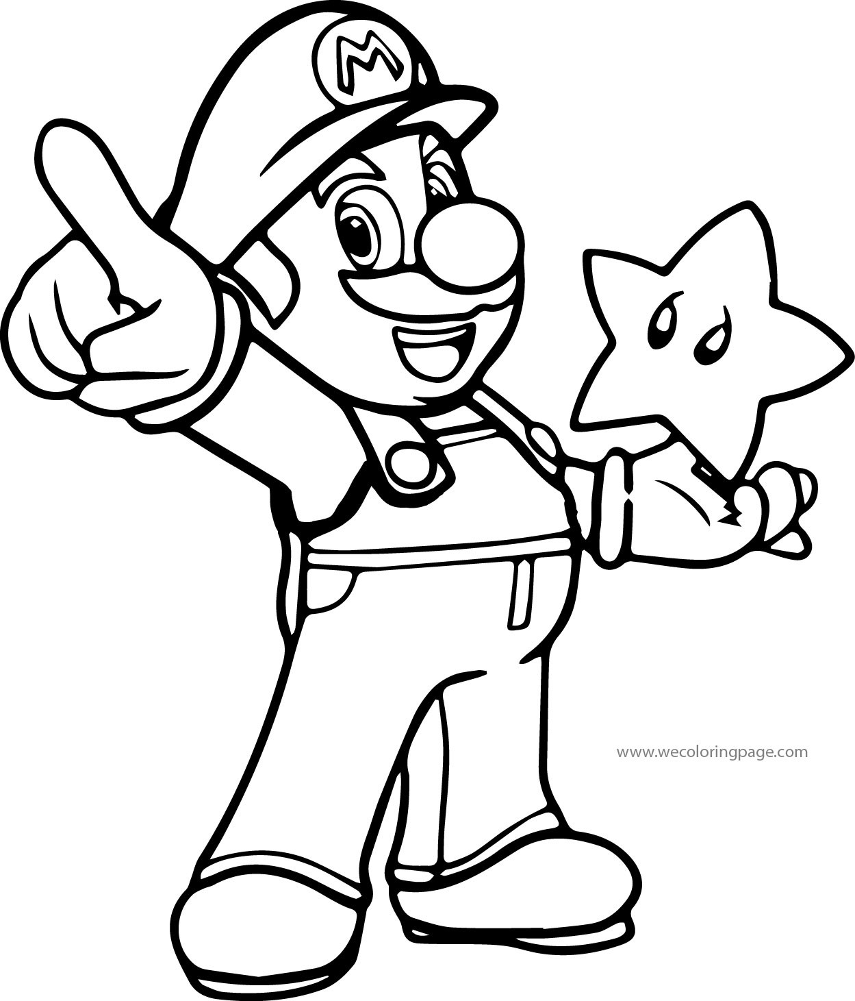 Super Coloring Pages
 Super Mario Coloring Page