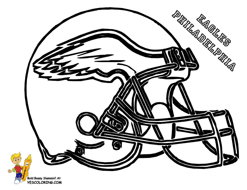 Super Easy Viking Foot Ball Super Bull Coloring Pages For Boys
 Pro Football Helmet Coloring Page NFL Football