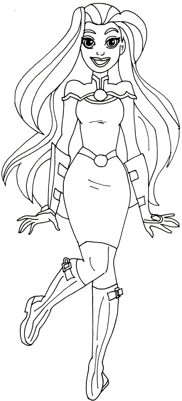 Super Hero Coloring Book Pages
 Happy Dc Superhero Girls Coloring Pages Free P