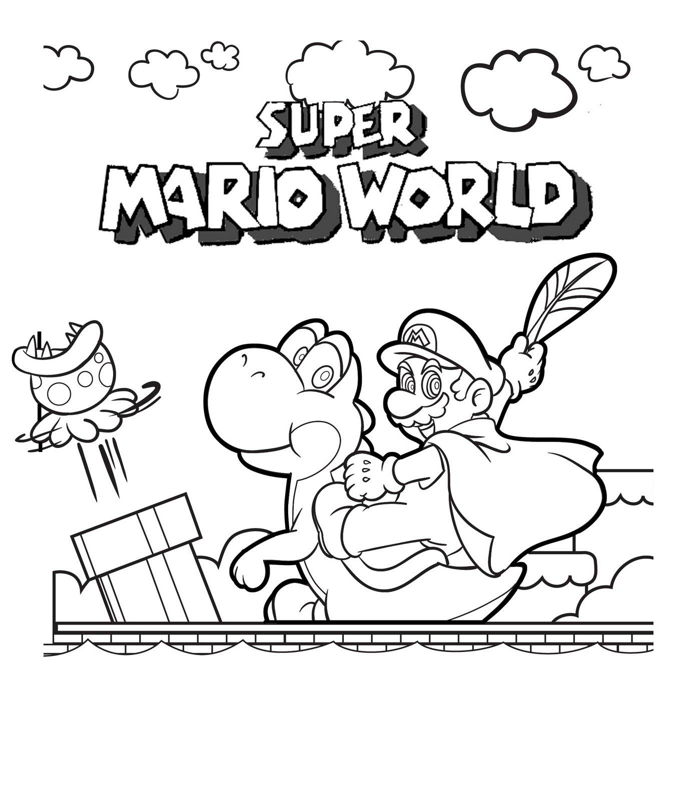 Super Mario Brothers Coloring Pages
 Free Printable Mario Coloring Pages For Kids