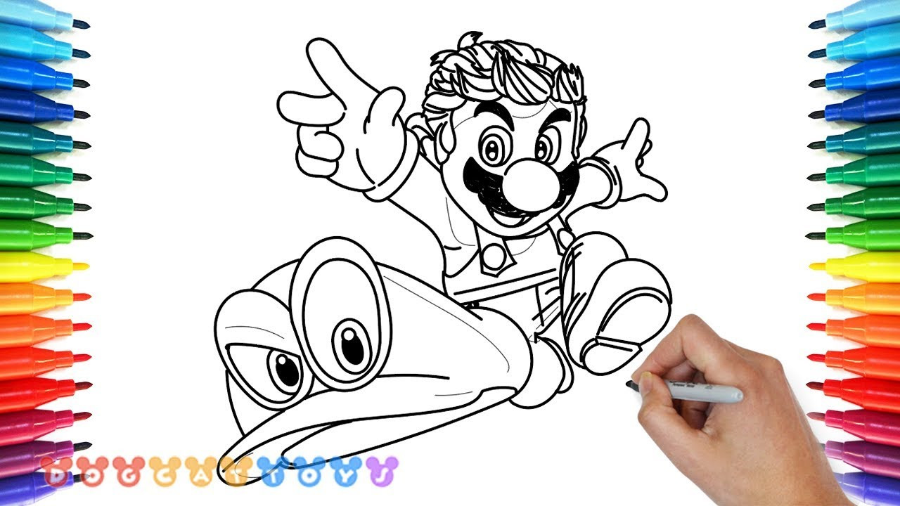 Super Mario Odyssey Coloring Pages
 Drawing Super Mario Odyssey 3