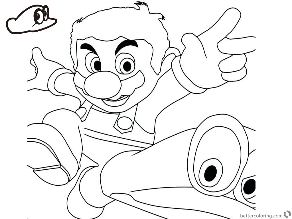 Super Mario Odyssey Coloring Pages
 Super Mario Odyssey Coloring Pages Running Super Mario