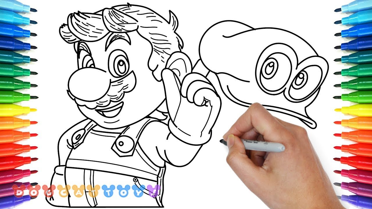 Super Mario Odyssey Coloring Pages
 How to Draw Mario Super Mario Odyssey