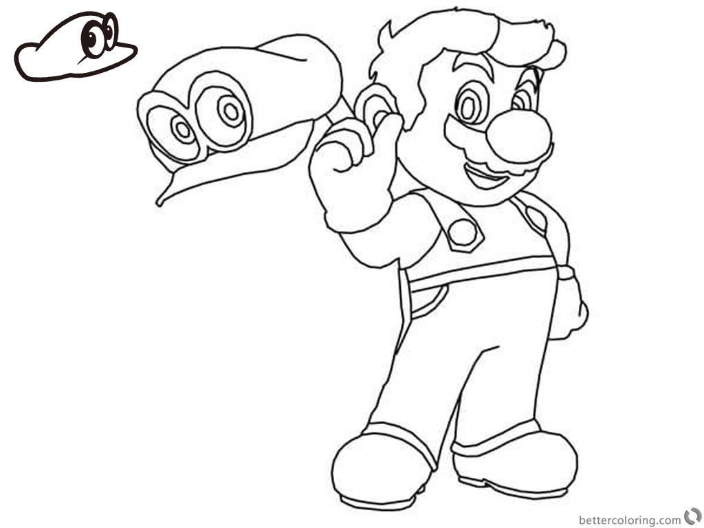 Super Mario Odyssey Coloring Pages
 Super Mario Odyssey Coloring Pages Free Printable