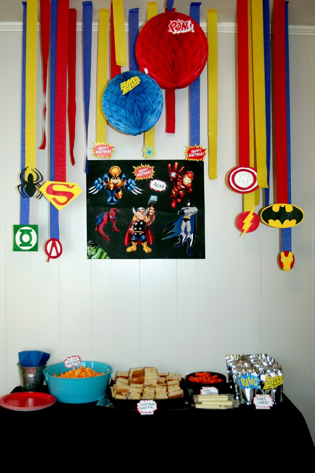 Superhero Birthday Party
 Circles Sunshine Super Hero Birthday Party