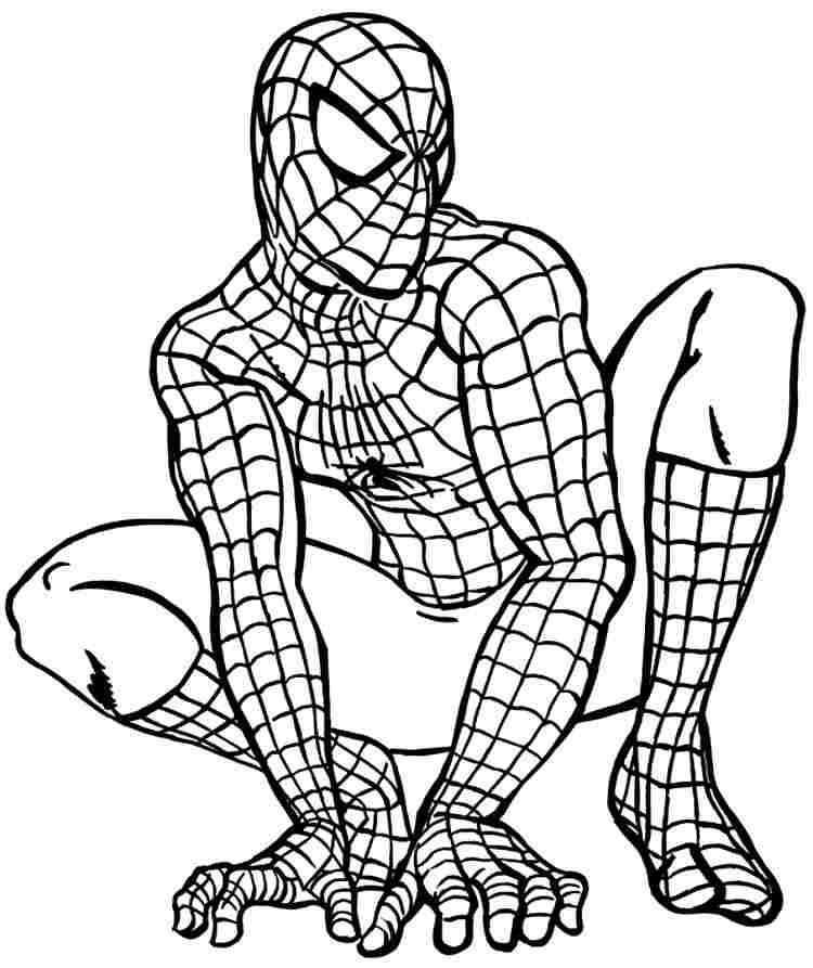 Coloring Pages Boy Superhero Coloring Pages