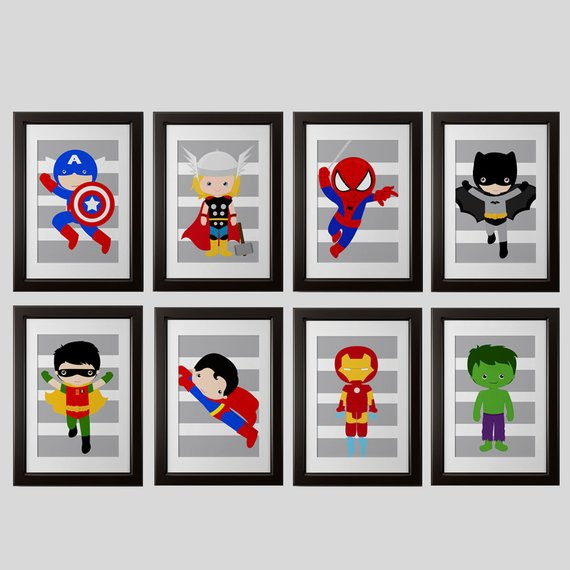 Best ideas about Superhero Wall Art
. Save or Pin PICK 6 superhero wall PRINTS Super hero wall art boys room Now.
