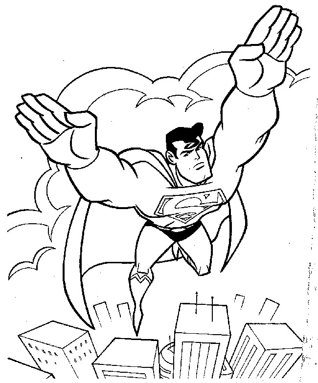 Superman Coloring Pages For Kids
 Free Printable Superman Coloring Pages For Kids