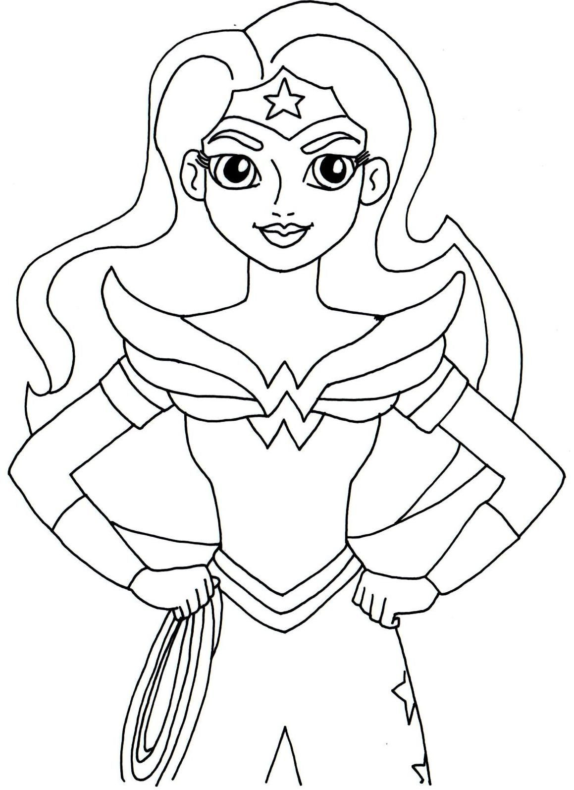 Superwoman Coloring Pages
 Supergirl Coloring Pages for Kids Printable