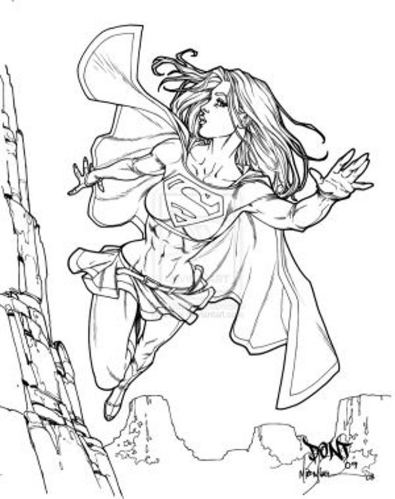 Superwoman Coloring Pages
 Supergirl Coloring Pages Coloring Home