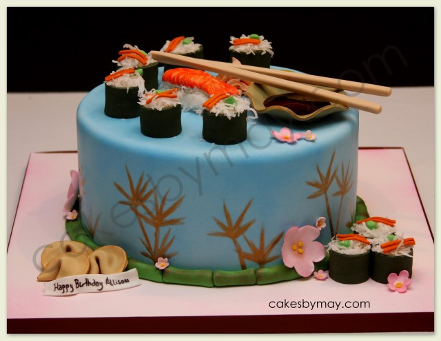 Sushi Birthday Cake
 Cakes by Maylene Sushi Cake