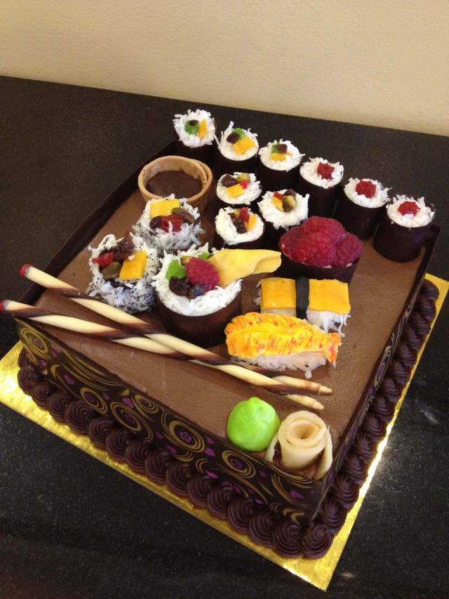 Sushi Birthday Cake
 Sushi bo Box Birthday Cake