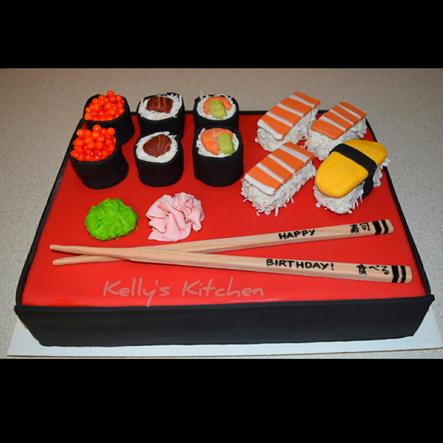 Sushi Birthday Cake
 Sushi Birthday Cake CakeCentral
