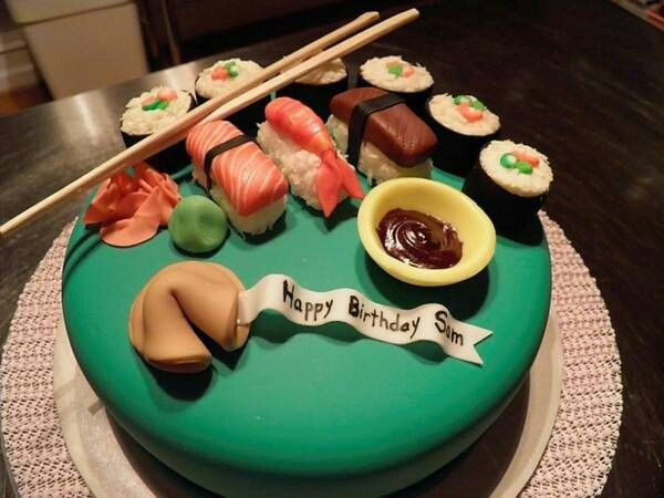 Sushi Birthday Cake
 Sushi Birthday Cake ♡ ♡ ♡ Cakes & Cupcakes