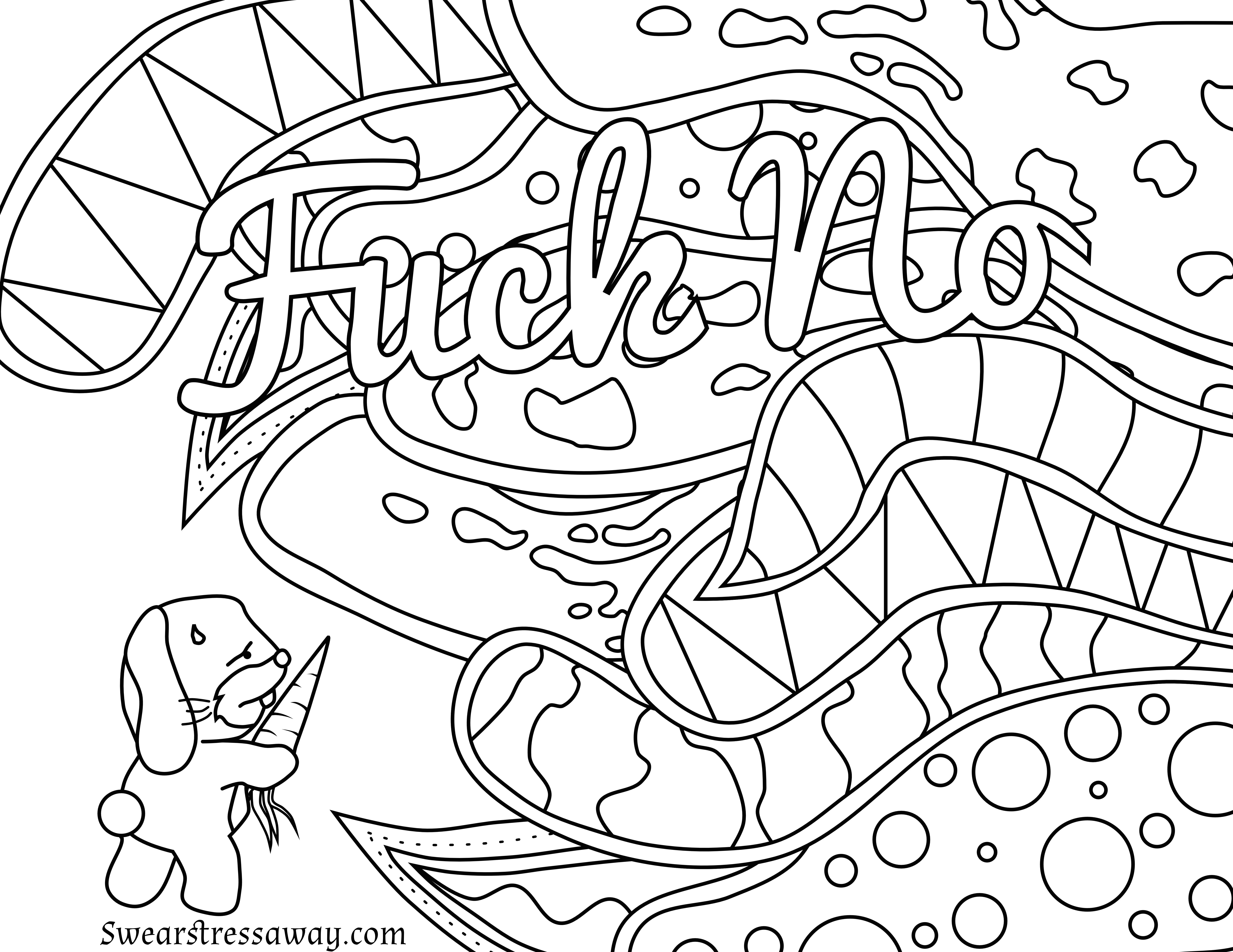 Swear Word Coloring Pages For Adults
 Brilliant Adult Swear Words Coloring Book Pages with Word