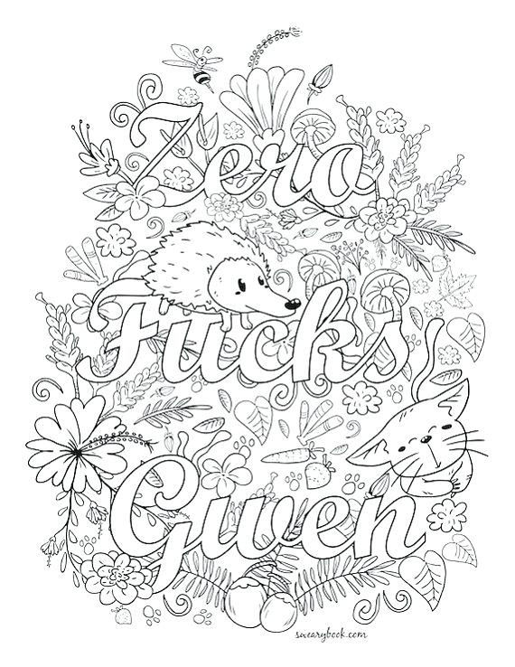 Swear Word Coloring Pages For Adults
 kitchen Swear word coloring pages printable free