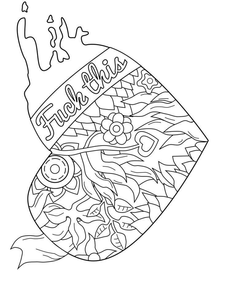 Swear Word Coloring Pages For Adults
 De 2295 bästa colouring in pages bilderna på Pinterest