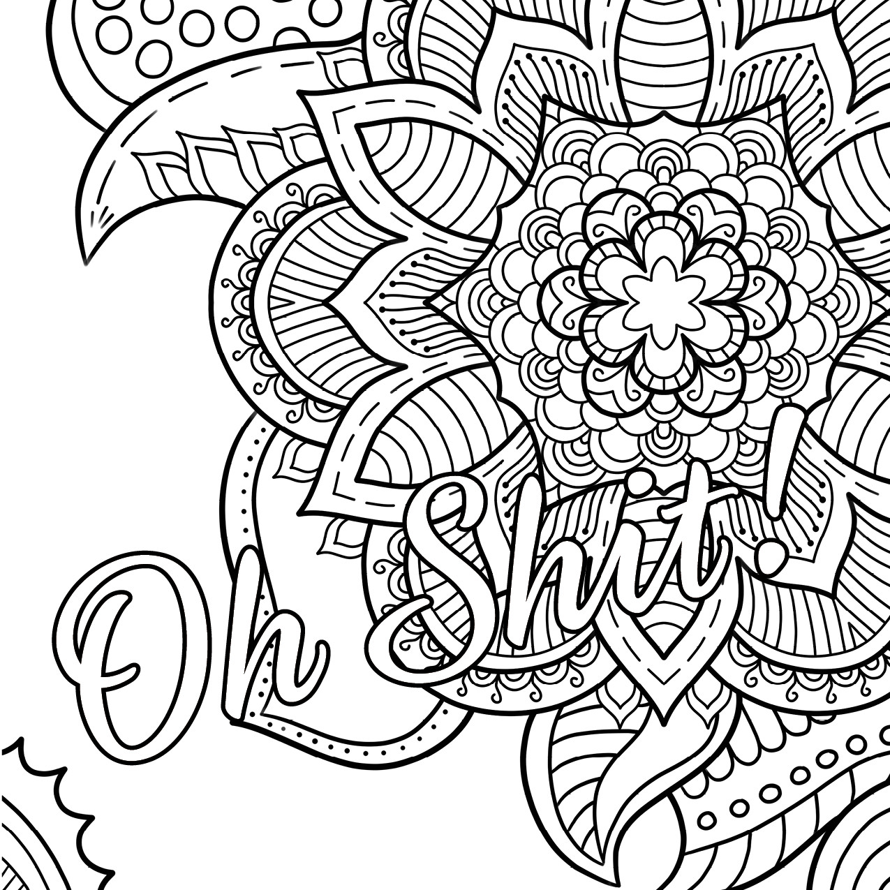 Swear Word Coloring Pages For Adults
 free printable coloring page Archives Thiago Ultra