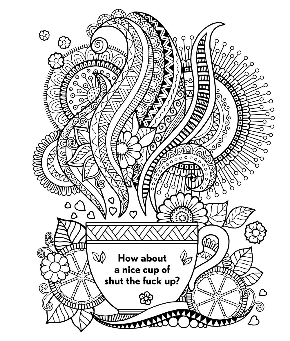Swear Words Coloring Book
 Free Printable Coloring Pages For Adults Swear Words