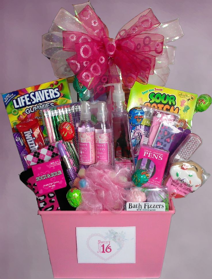Sweet 16 Gift Ideas For Girls
 Sweet 16 basket Quinceanera t basket Be ing a