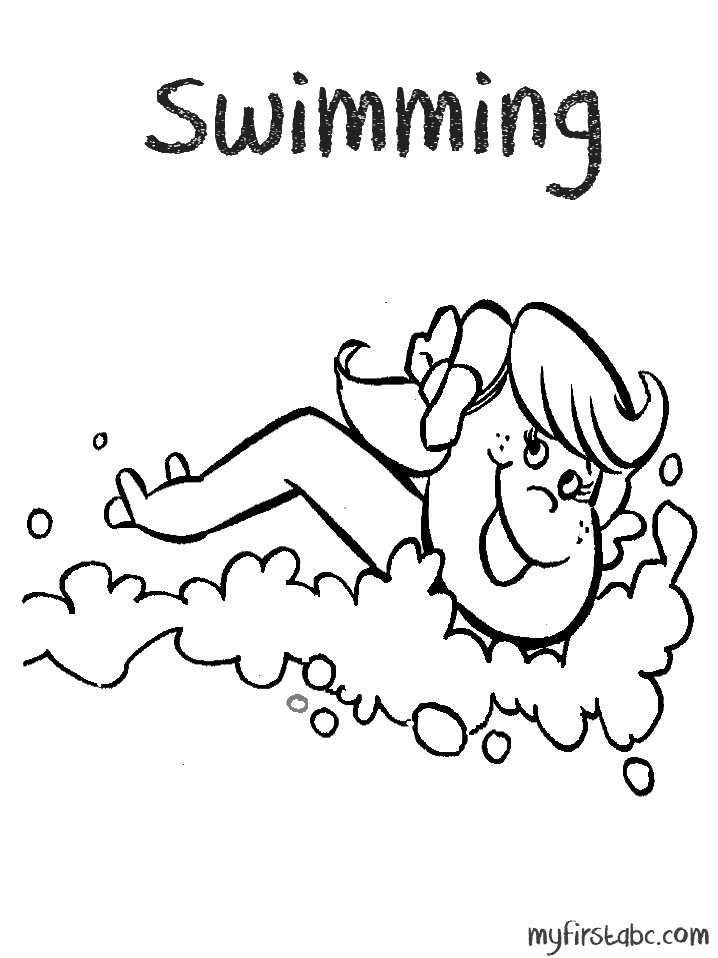 Swim Coloring Pages
 Swimming Coloring Pages AZ Coloring Pages