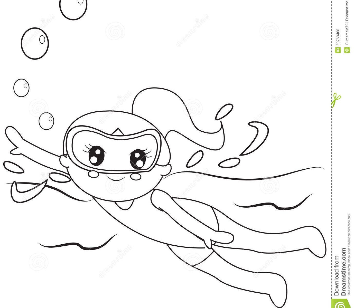 Swim Coloring Pages
 Best Boy Swimming Coloring Pages Coloringsuite