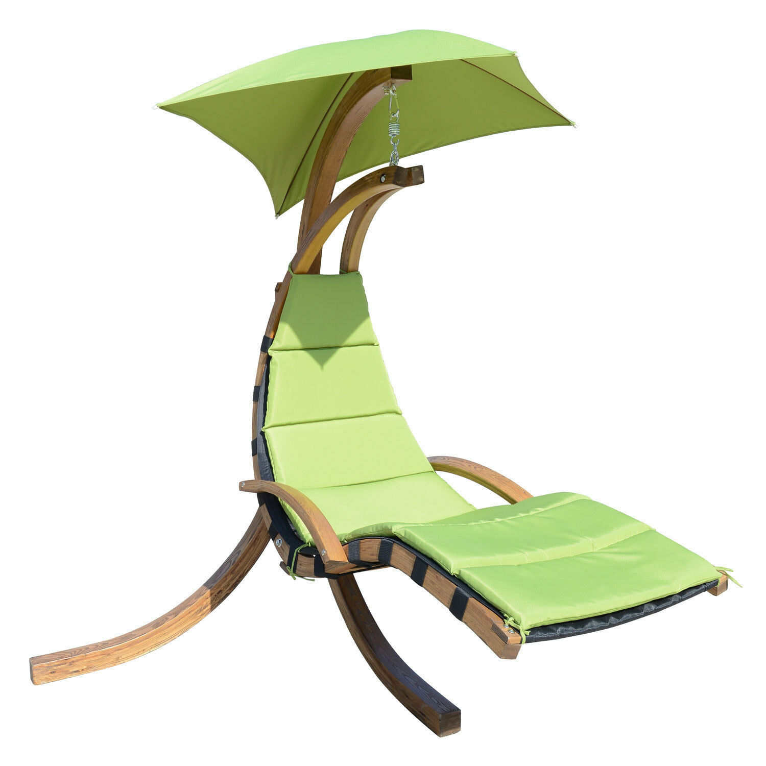 Best ideas about Swing Chair With Stand
. Save or Pin Outdoor Wooden Hanging Chaise Lounger Arc Stand Hammock Now.