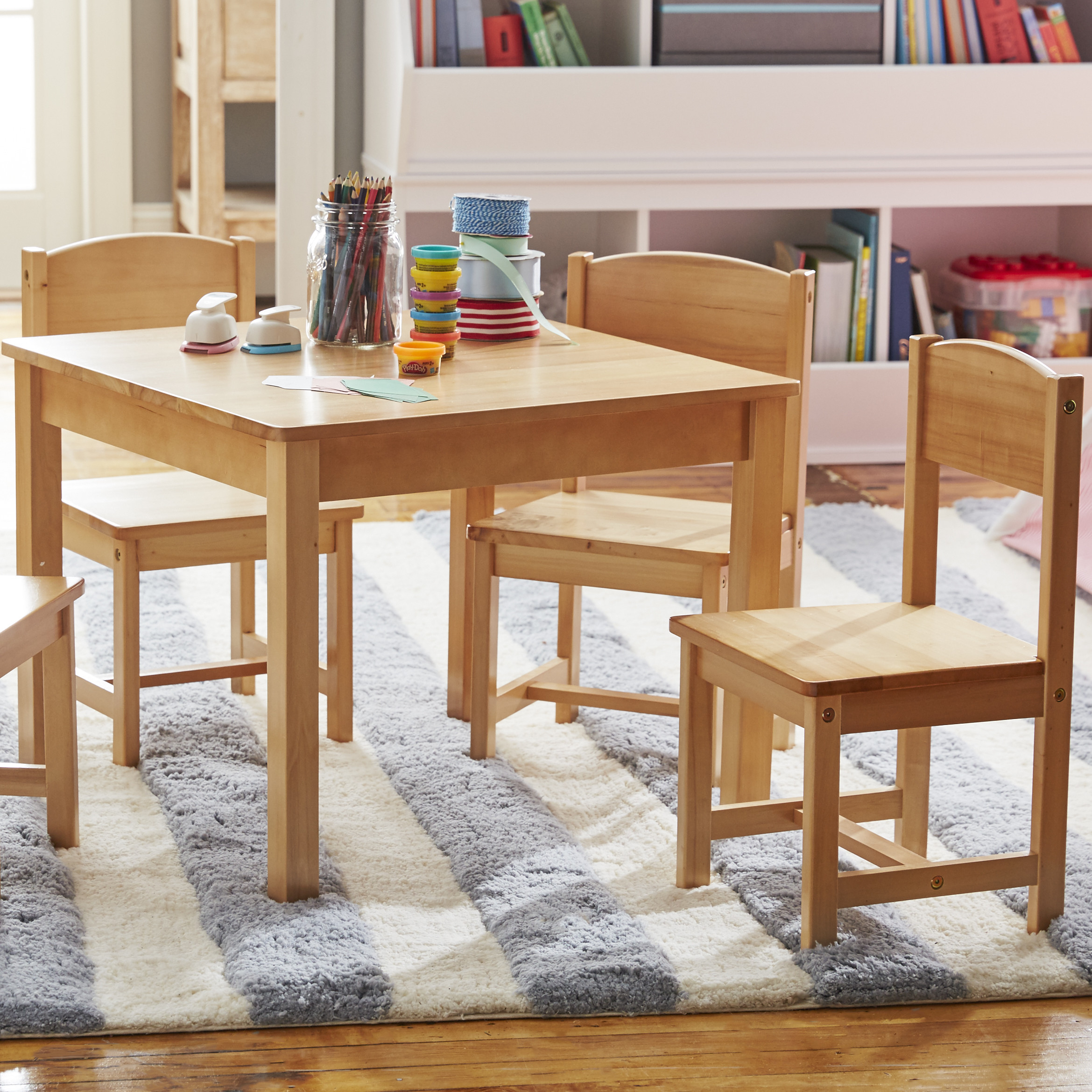 Best ideas about Table And Chair Set
. Save or Pin KidKraft Farmhouse Kids 5 Piece Square Table and Chair Set Now.