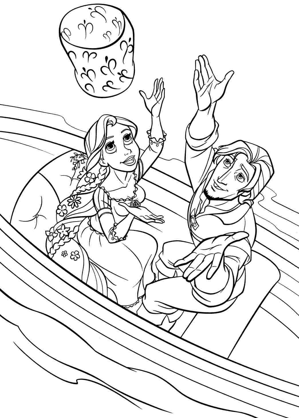 Tangled Coloring Pages For Girls
 Rapunzel Coloring Page thekindproject