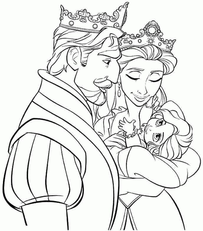 Tangled Coloring Pages For Girls
 Coloring Pages Disney Princess Tangled Rapunzel Free For