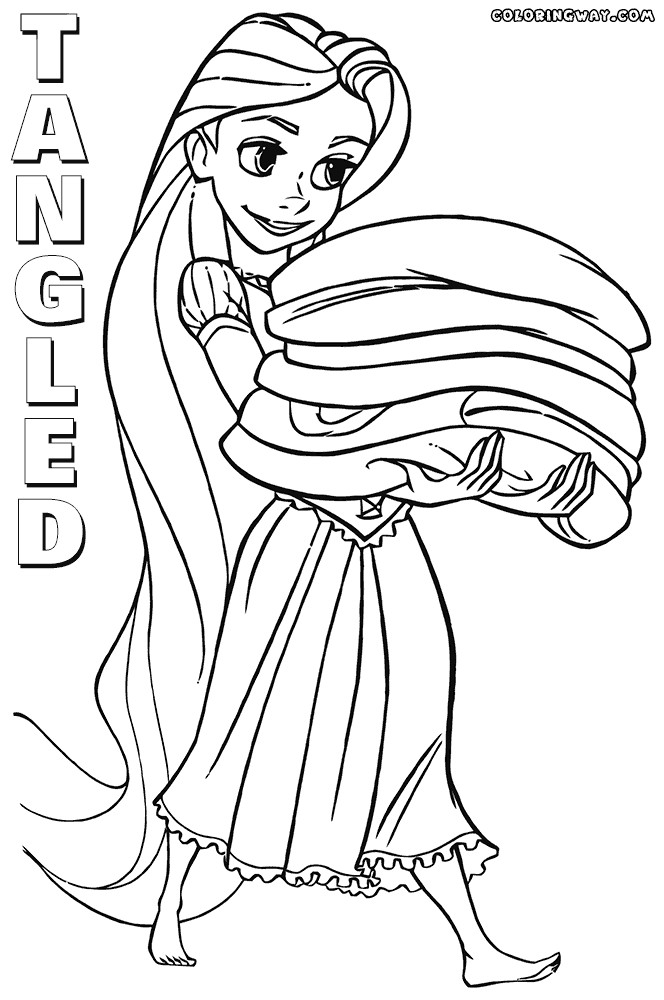 Tangled Coloring Pages For Girls
 Tangled coloring pages