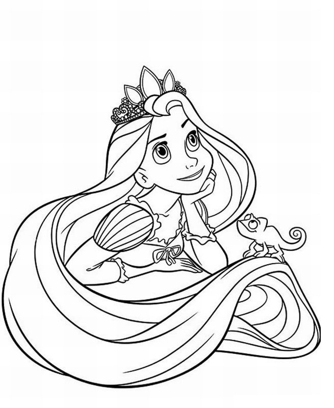 Tangled Coloring Pages For Girls
 Free Printable Tangled Coloring Pages For Kids