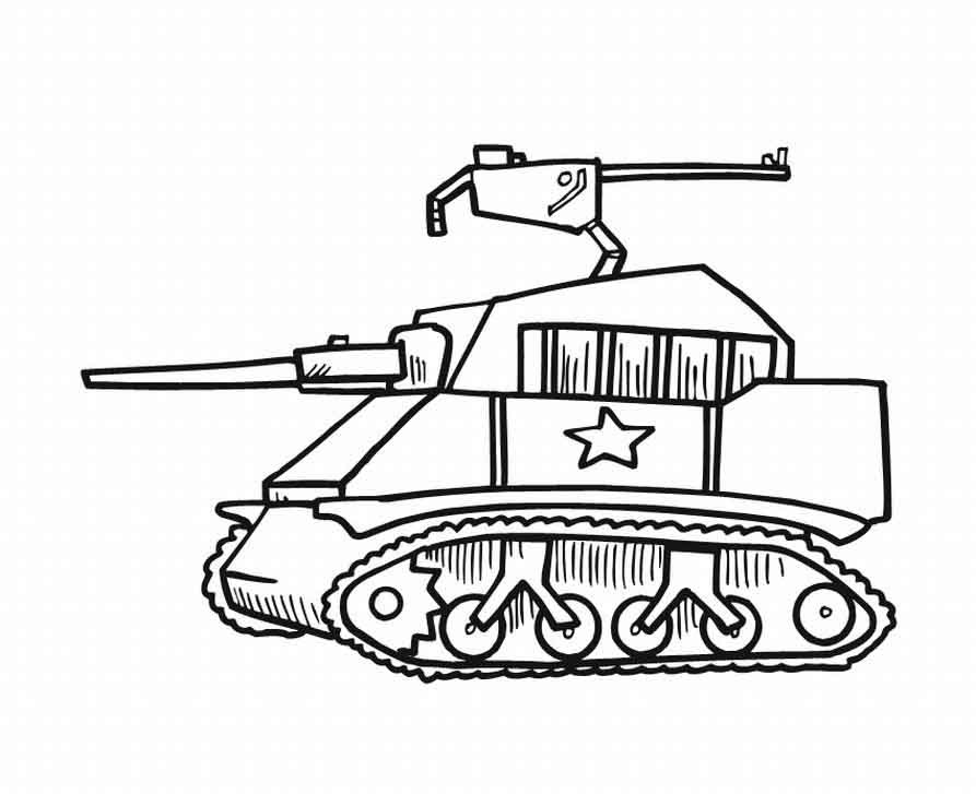 Tanks Coloring Pages
 Military Tank Coloring Pages