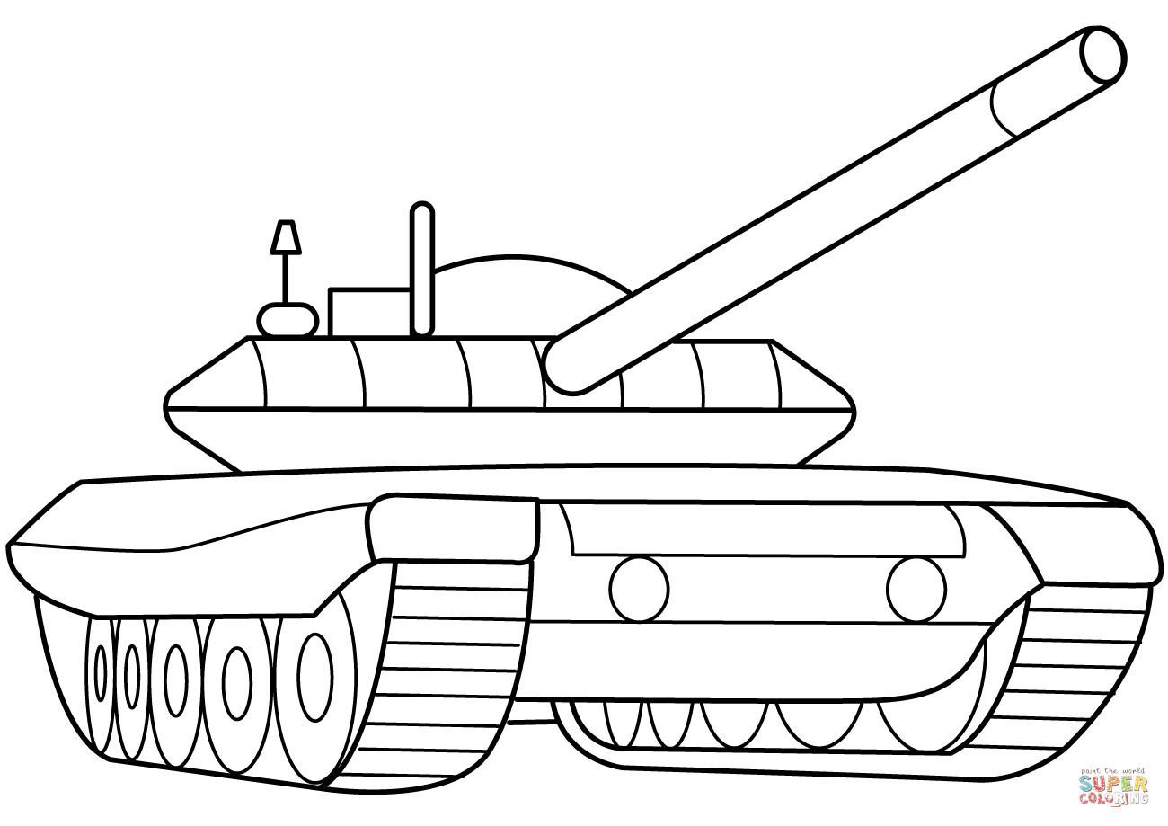 Tanks Coloring Pages
 Military Armored Tank coloring page