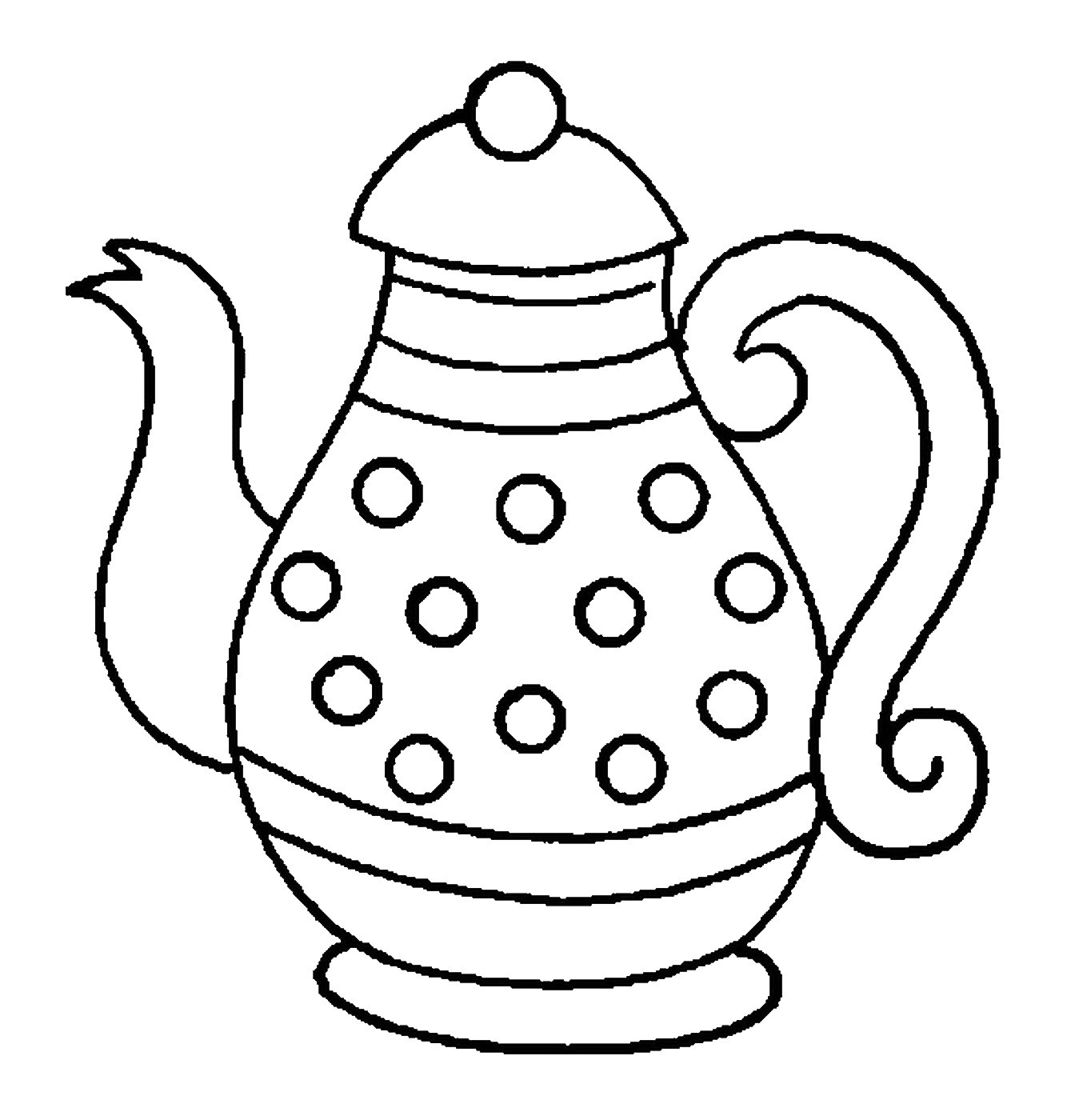 Tea Party Coloring Pages
 Tea Party Coloring Pages