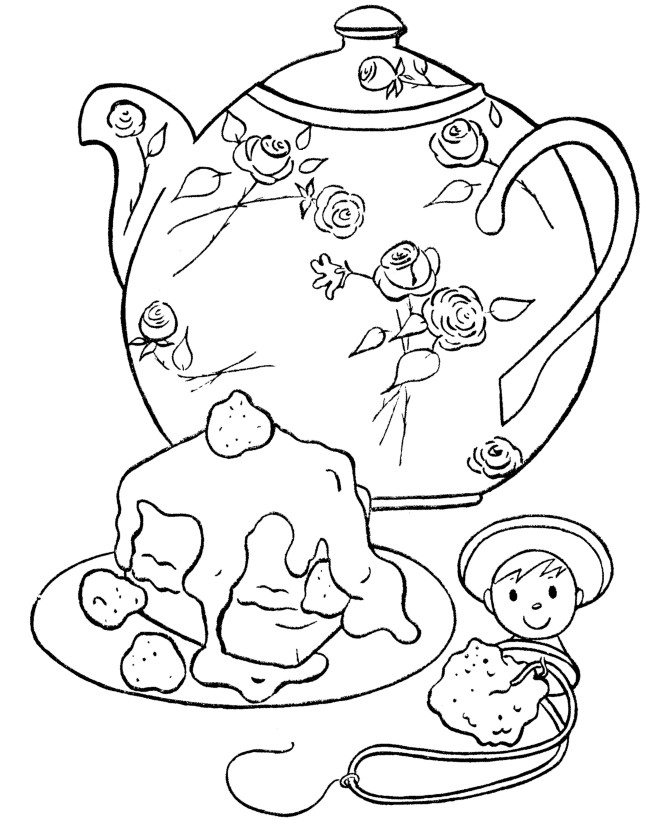 Tea Party Coloring Pages
 Tea Party Coloring Page Coloring Home