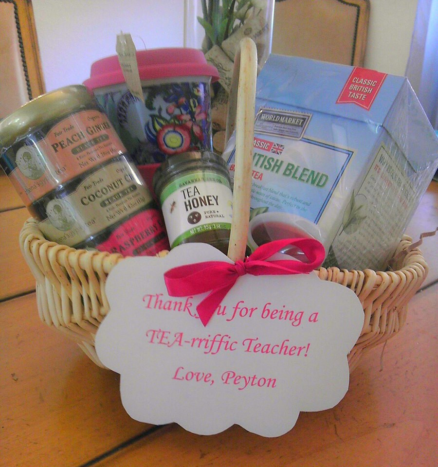 Best ideas about Teacher Gift Basket Ideas
. Save or Pin Teacher Appreciation Gift Tea Basket Now.