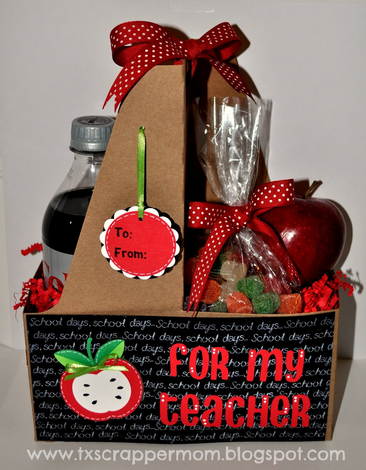 Best ideas about Teacher Gift Basket Ideas
. Save or Pin Tx Scrapper Mom MPS Design Team Day Teacher Gifts Now.