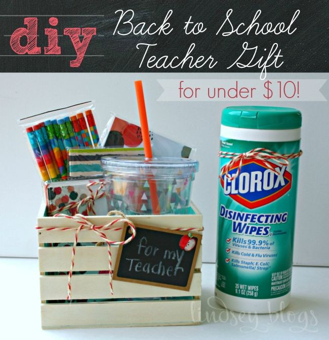 Best ideas about Teacher Gift Basket Ideas
. Save or Pin DIY Back to School Teacher Gift Idea [for under $10 Now.