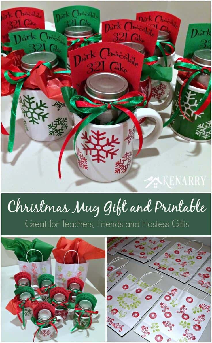 Teacher Holiday Gift Ideas
 Christmas Mug Teacher Gift with Free Printable