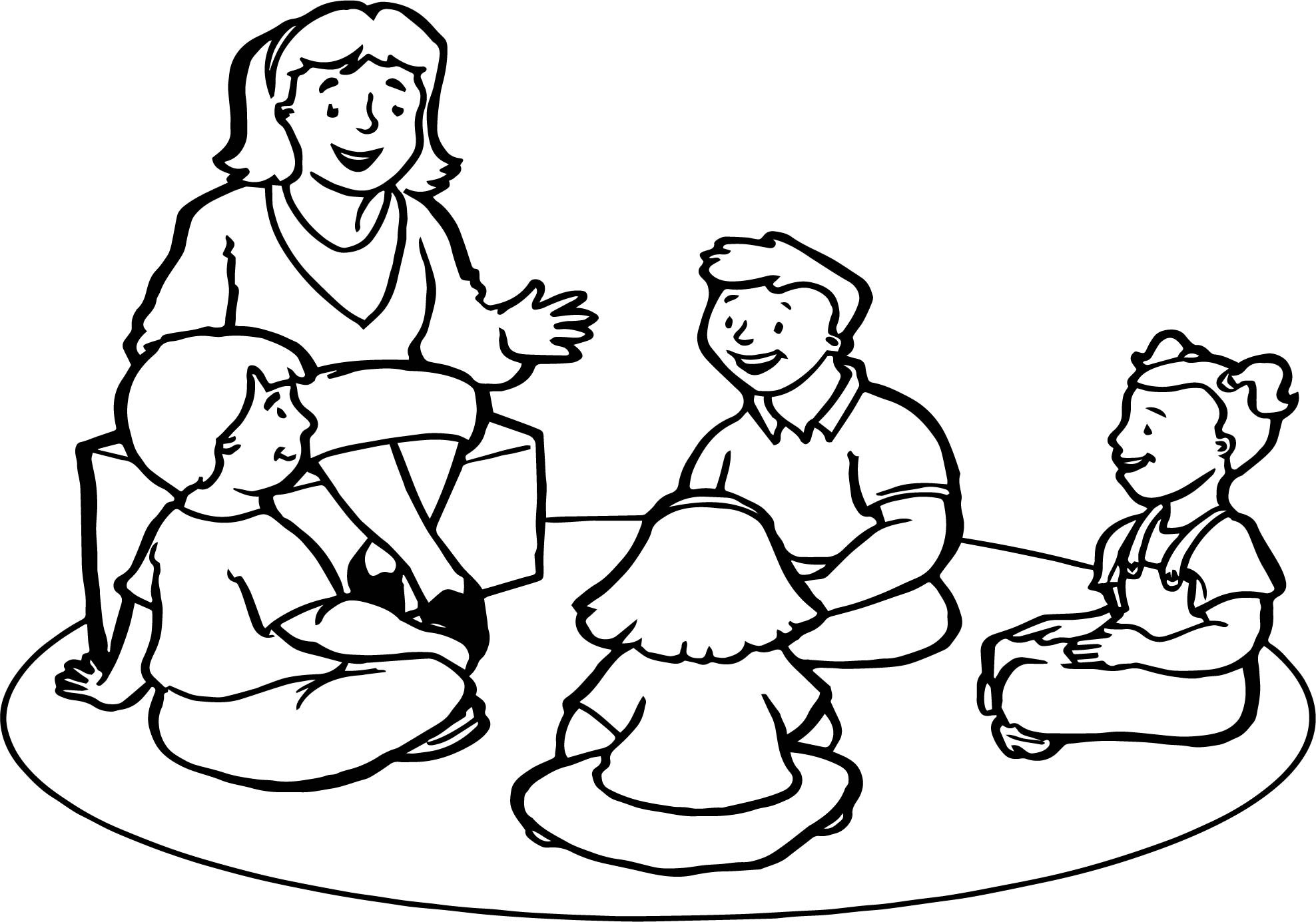 Teaching Coloring Pages
 English Teacher Childrens Coloring Page