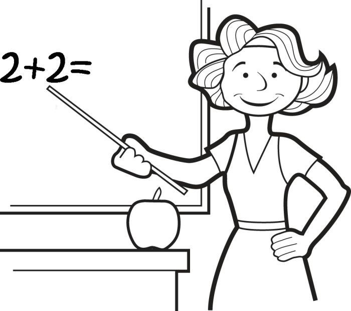 Teaching Coloring Pages
 Teacher Teaching Drawing at GetDrawings