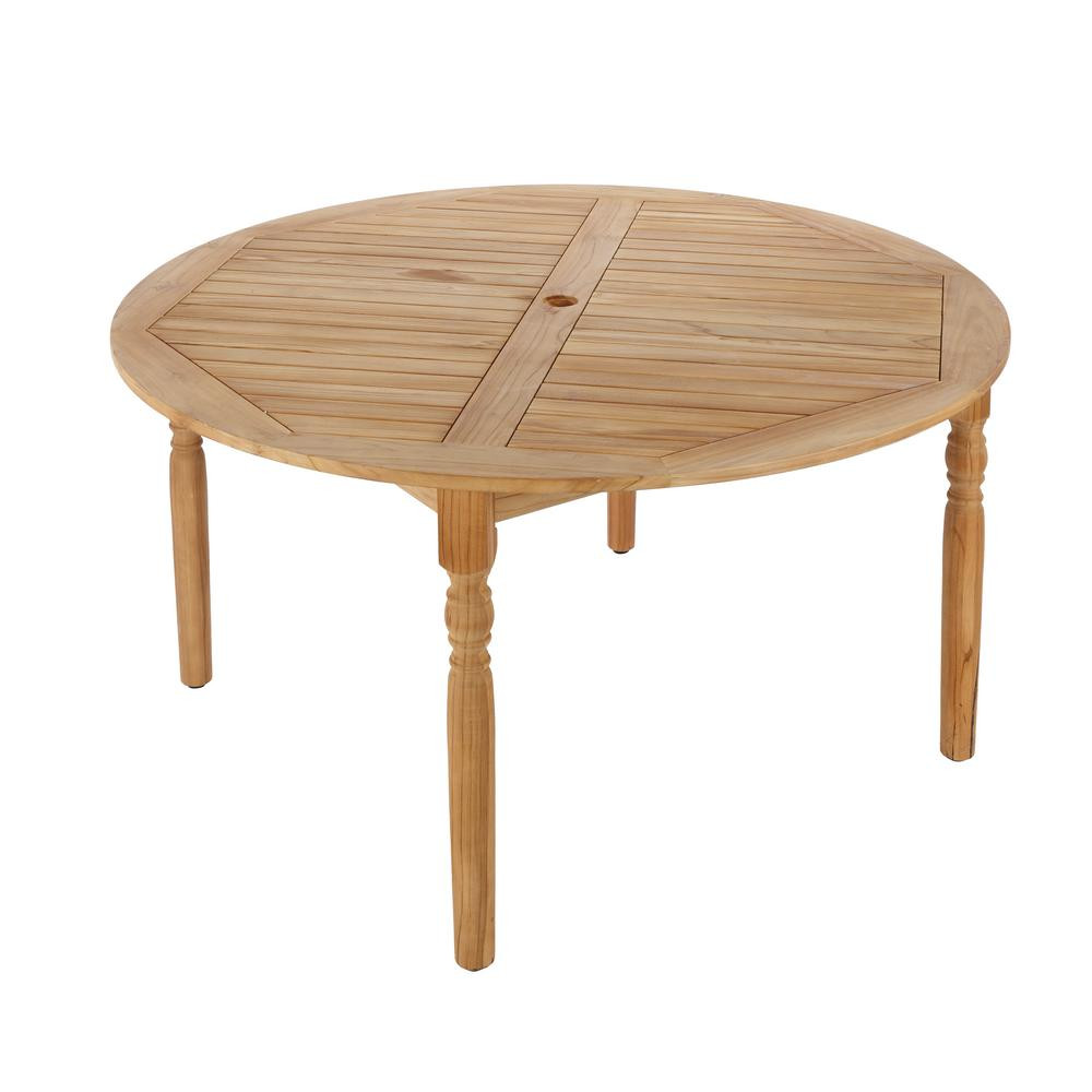 Best ideas about Teak Outdoor Dining Table
. Save or Pin Hampton Bay 59 in Old Town Round Teak Patio Dining Table Now.