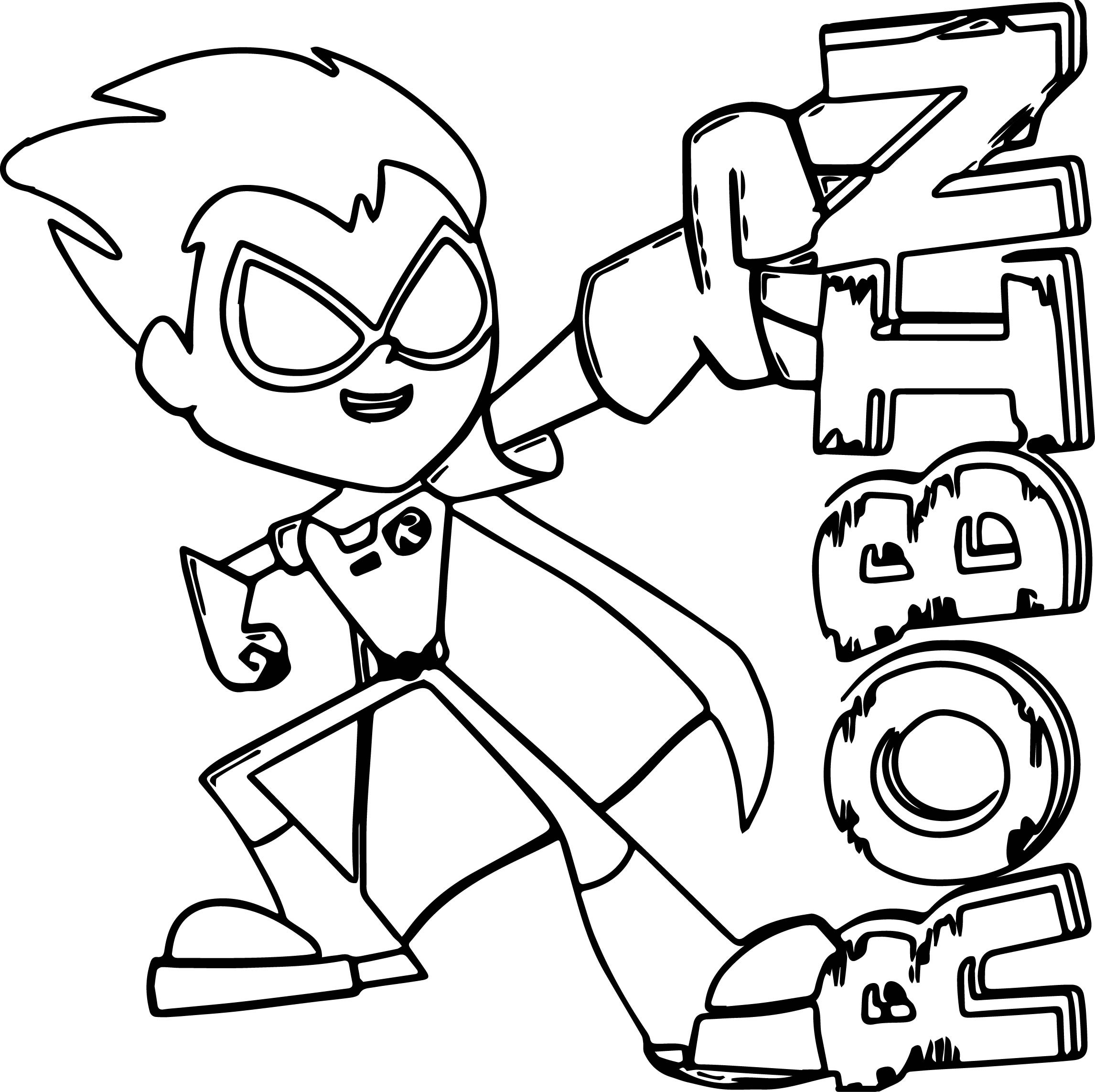 Teen Titans Go Coloring Pages
 Teen Titans Coloring Pages Best Coloring Pages For Kids