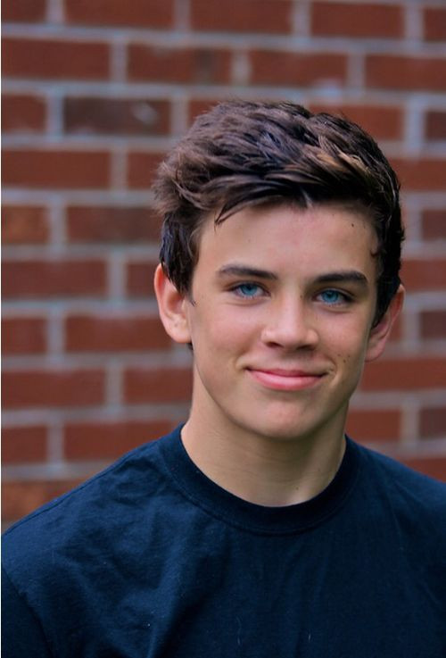 Teenage Male Hairstyle
 my baby&his eyes ️ ️ Hayes Grier ️