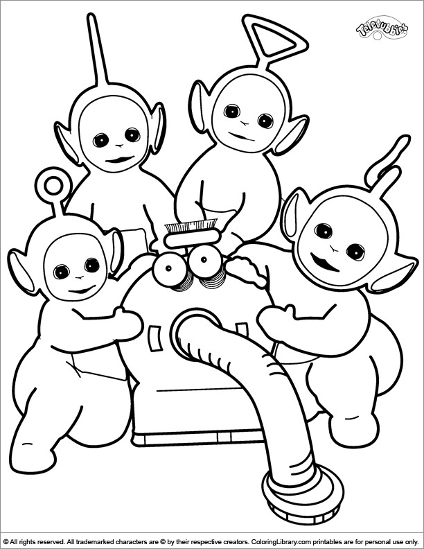 Teletubbies Printable Coloring Pages
 Cute Teletubbies coloring page